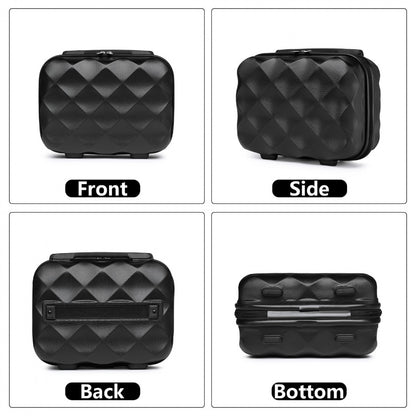 British Traveller Ultralight ABS And Polycarbonate Vanity Case (K2395L) - Black