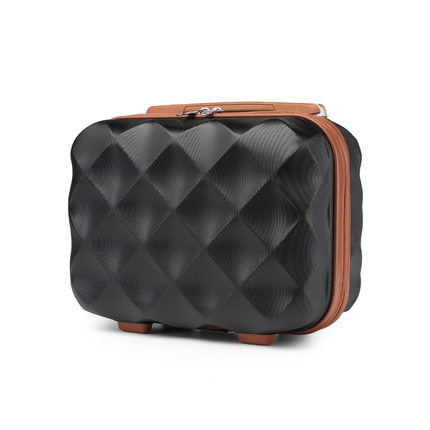 British Traveller Ultralight ABS And Polycarbonate Vanity Case (K2395L) - Black & Brown