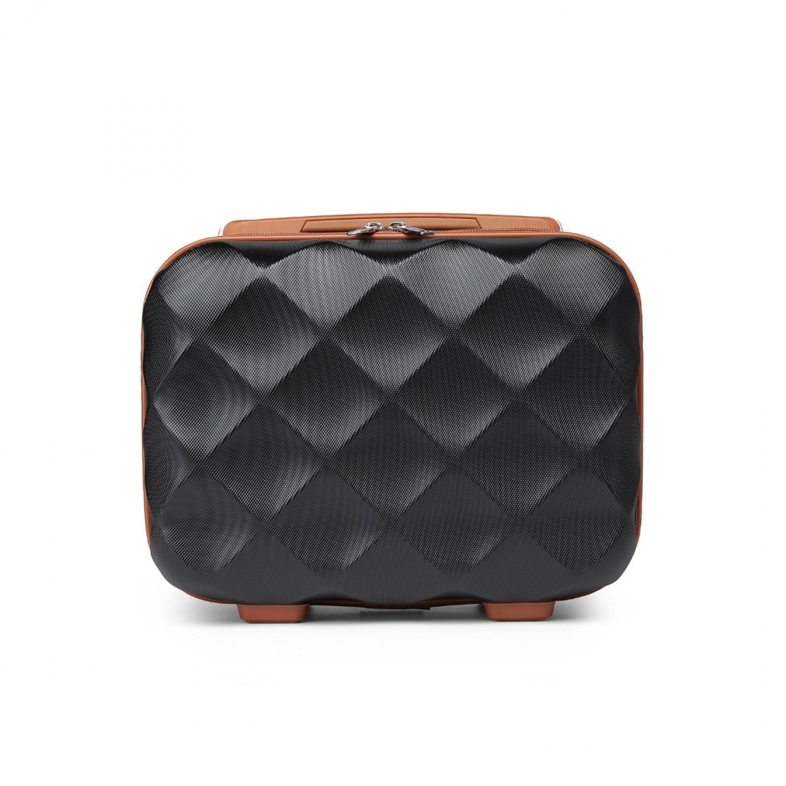 British Traveller Ultralight ABS And Polycarbonate Vanity Case (K2395L) - Black & Brown