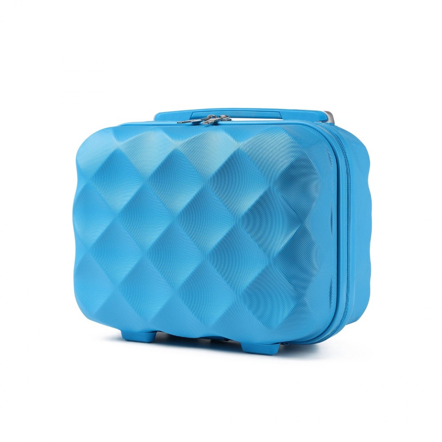 British Traveller Ultralight ABS And Polycarbonate Vanity Case (K2395L) - Blue