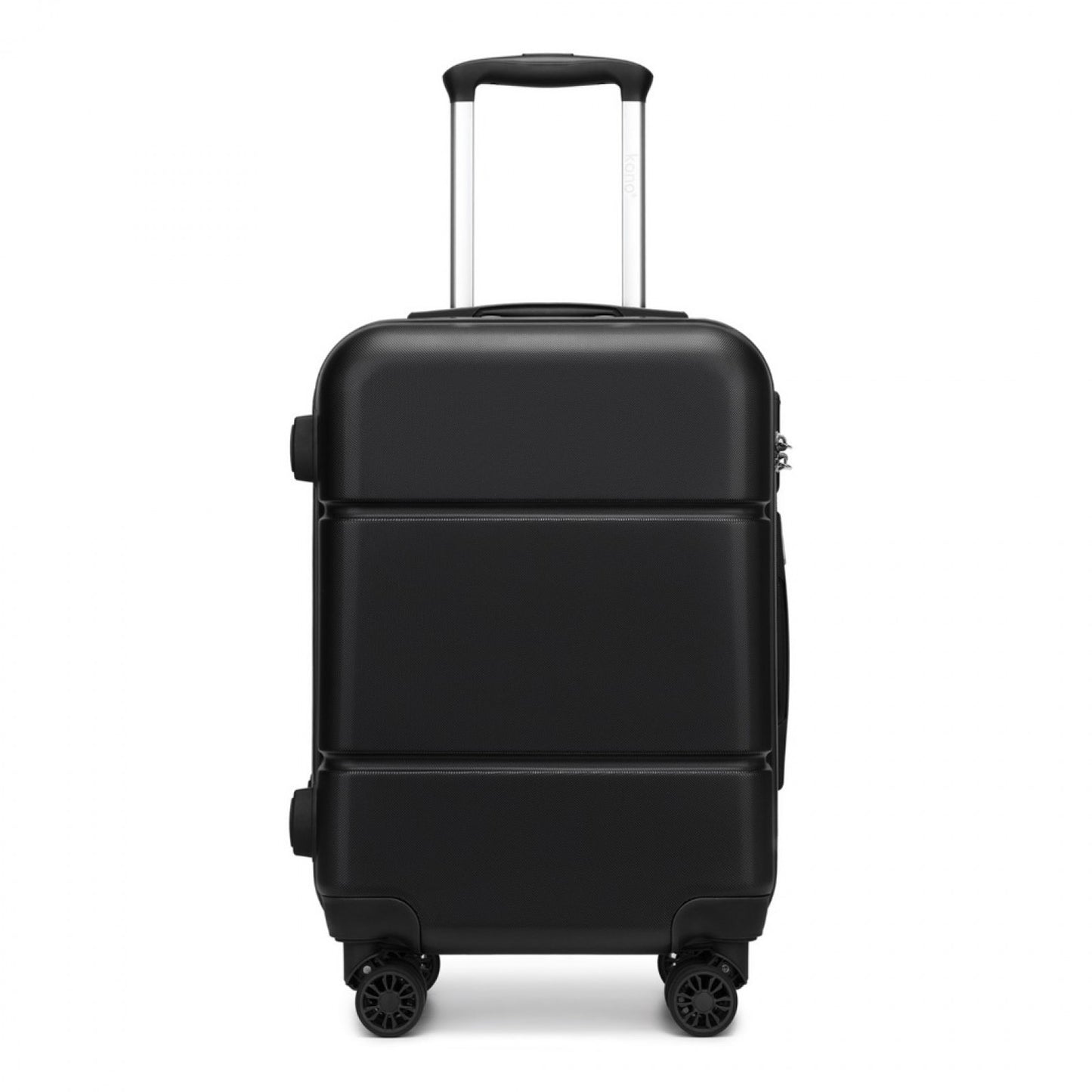 Kono Premium ABS Cabin Suitcase with Secure Combination Lock for Effortless Travel (KSK2485) - Black