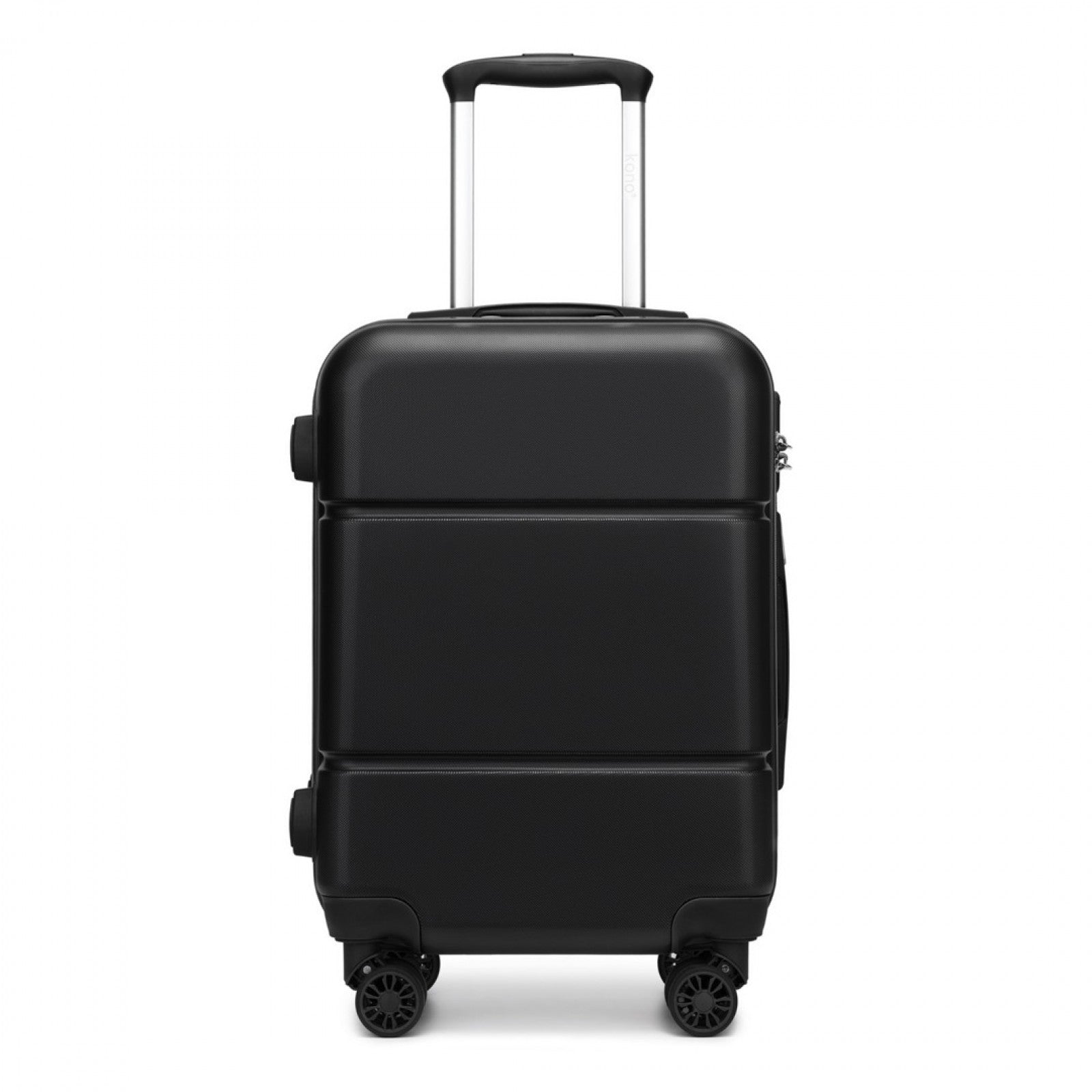 Kono Premium ABS Cabin Suitcase with Secure Combination Lock for Effortless Travel (KSK2485) - Black