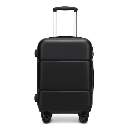 Kono Premium ABS Cabin Suitcase with Secure Combination Lock for Effortless Travel (KSK2485) - Black