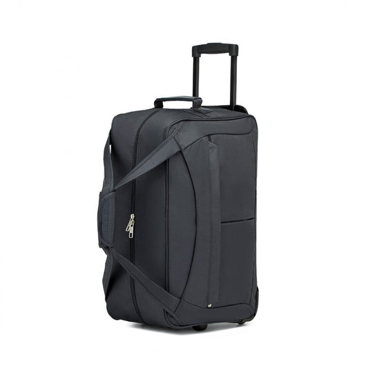 Kono Durable Folding Travel Trolley Bag with Enhanced Features and Multi Compartment (KSK2489) - Grey