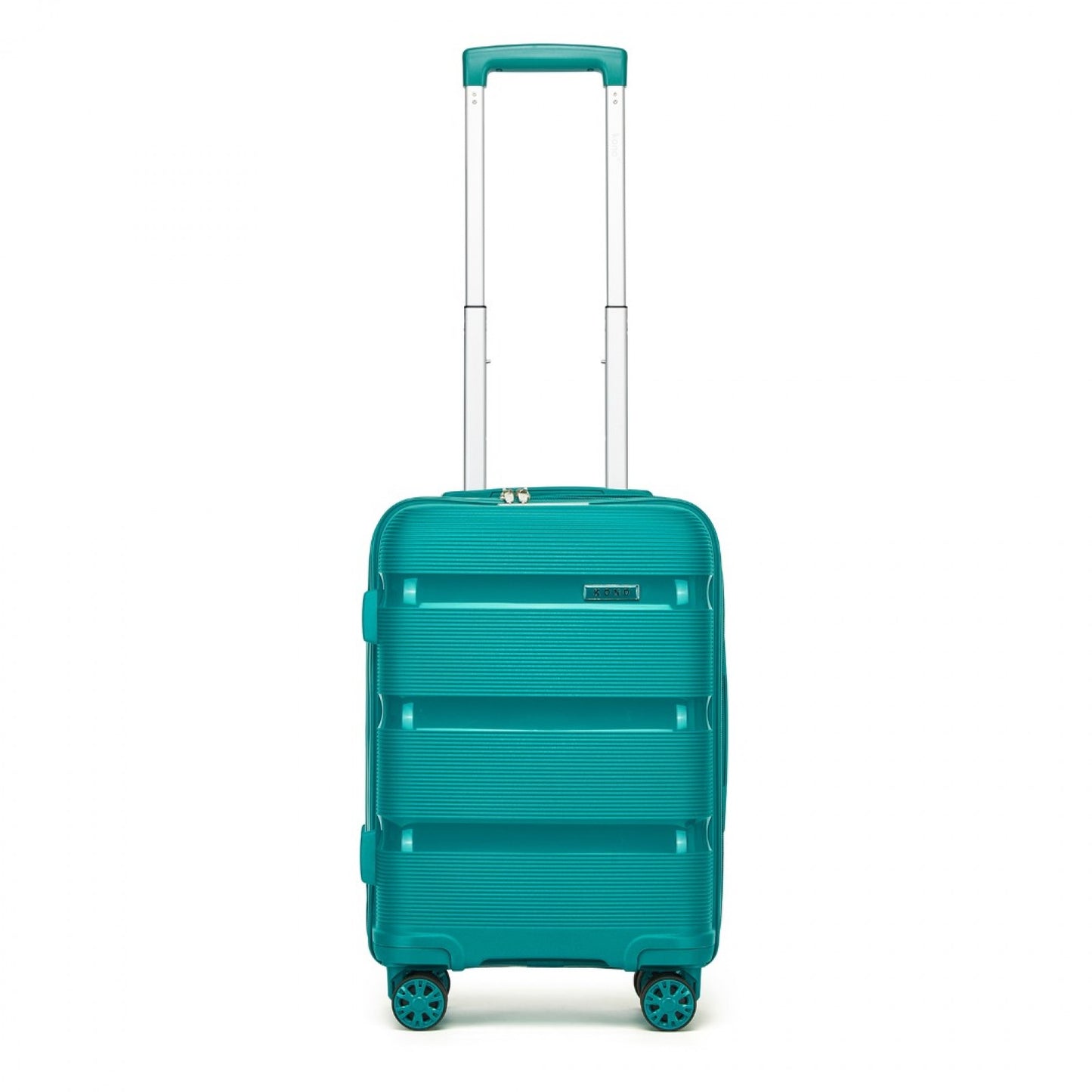 Kono PP Hardshell Suitcase–Lightweight Cabin Luggage with TSA Lock, 360° Silent Spinner Wheels (KSK2492) - Blue & Green