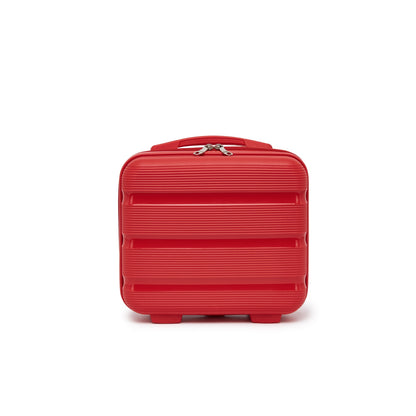 Kono PP Hardshell Lightweight Vanity Case for Travel & Daily Use (KSK2492) - Red