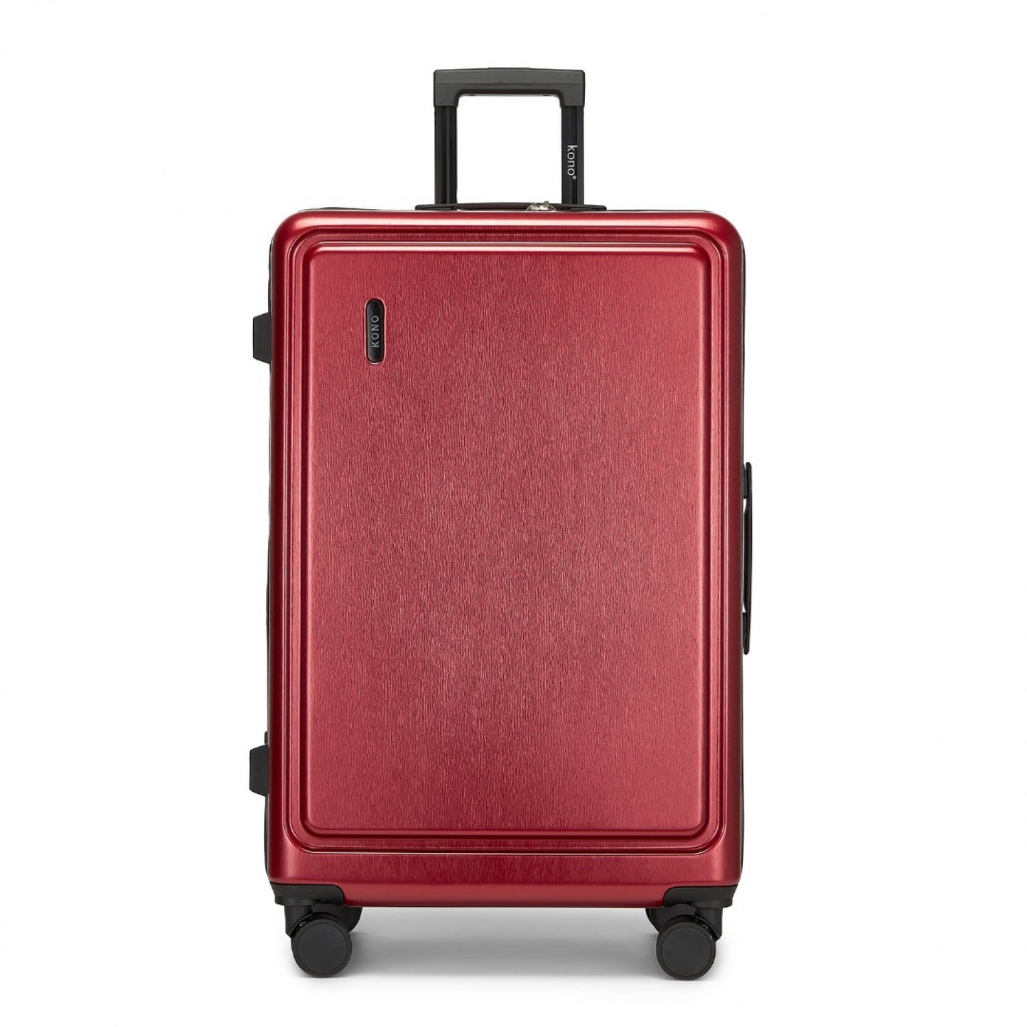 Kono Durable ABS+PC Hardshell Suitcase with TSA Lock & Front Laptop Compartment (KSK2493) - Burgundy
