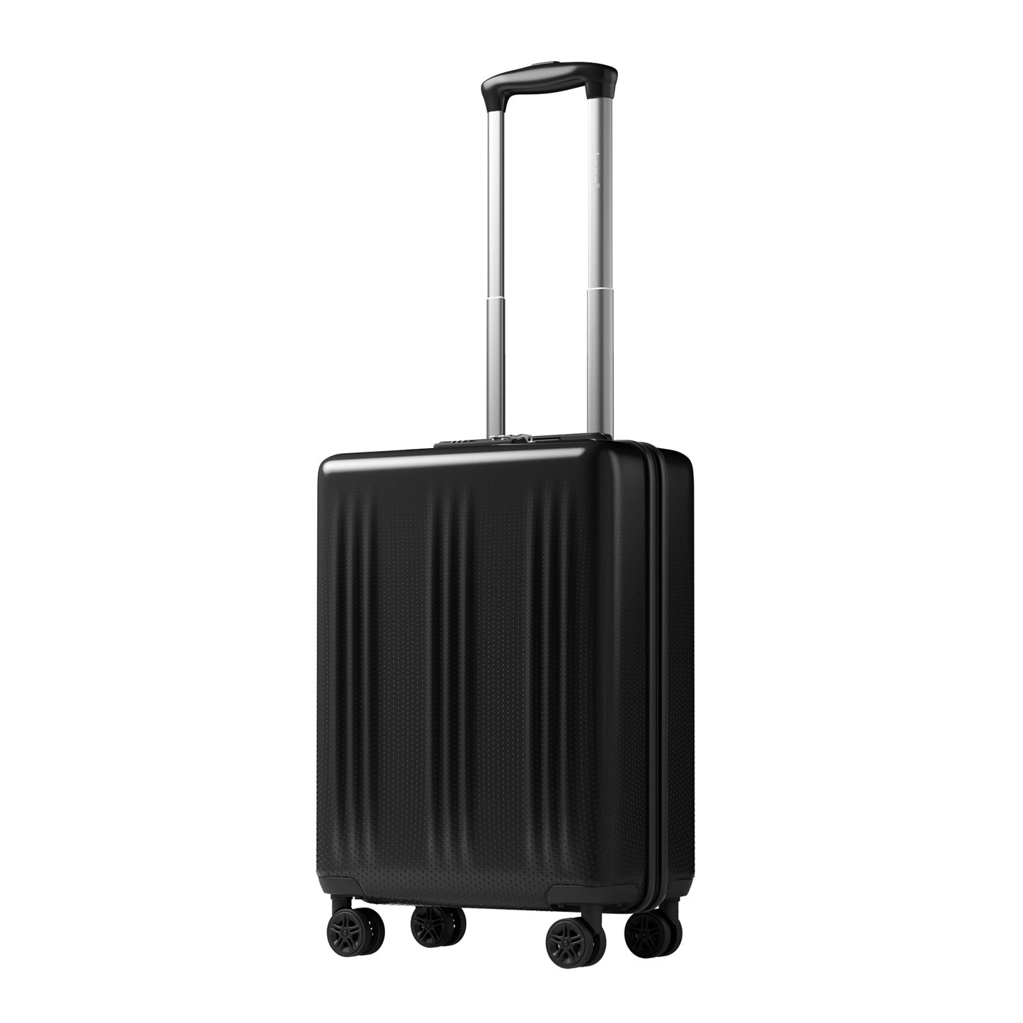 Kono Premium ABS+PC Hard Shell Cabin Suitcase with TSA Lock and Smooth 360° Silent Spinner Wheels (KSK2583) - Black