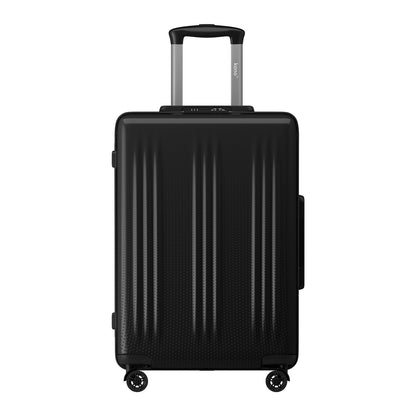 Kono Premium ABS+PC Hard Shell Cabin Suitcase with TSA Lock and Smooth 360° Silent Spinner Wheels (KSK2583) - Black