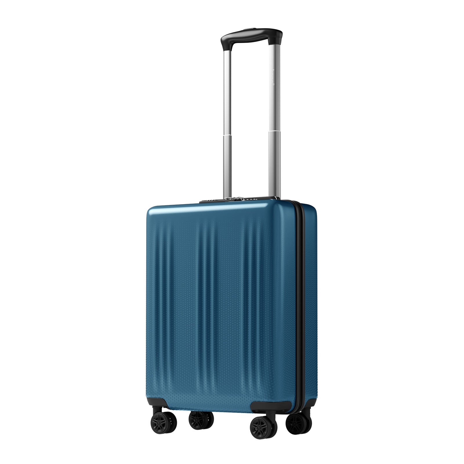 Kono Premium ABS+PC Hard Shell Cabin Suitcase with TSA Lock and Smooth 360° Silent Spinner Wheels (KSK2583) - Navy