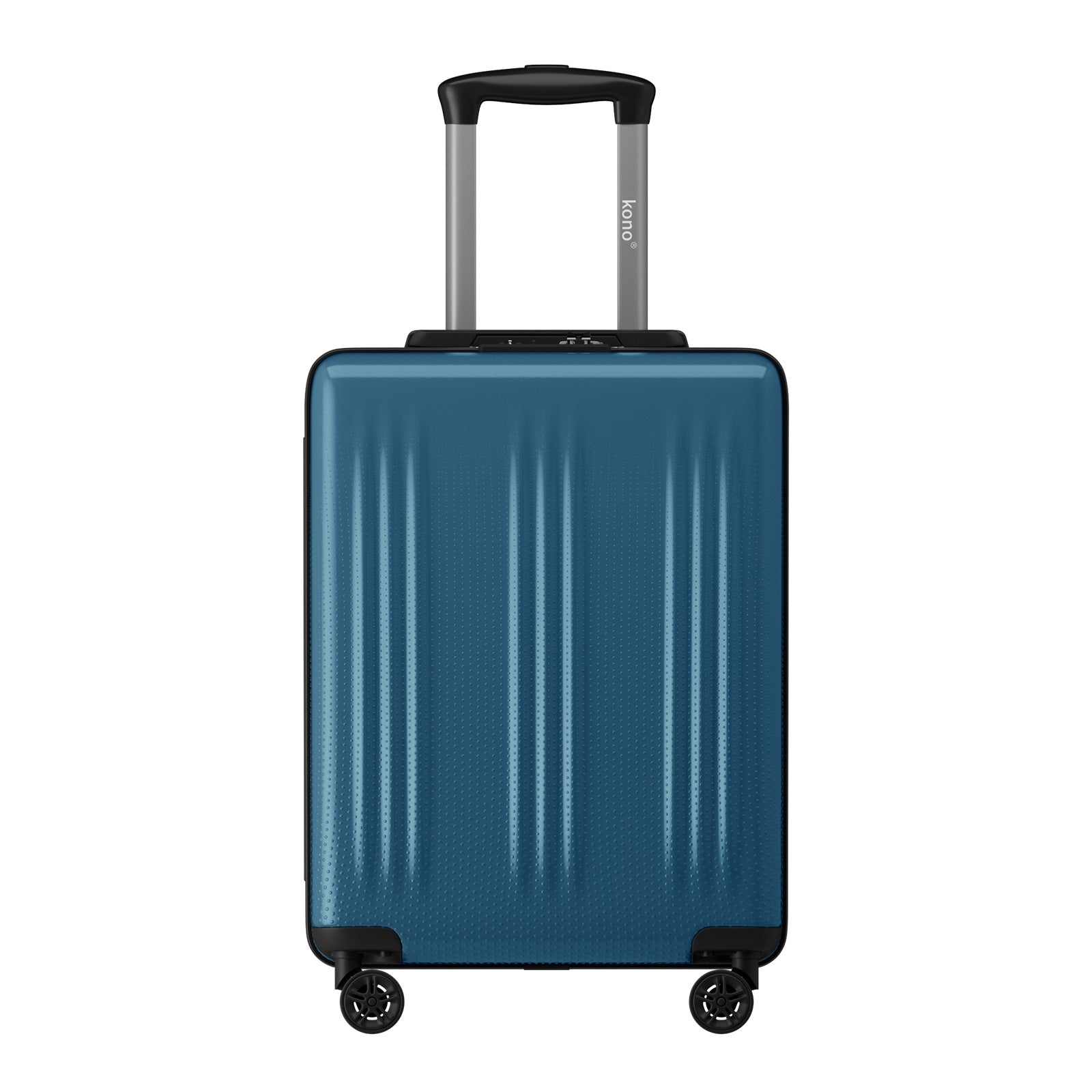 Kono Premium ABS+PC Hard Shell Cabin Suitcase with TSA Lock and Smooth 360° Silent Spinner Wheels (KSK2583) - Navy