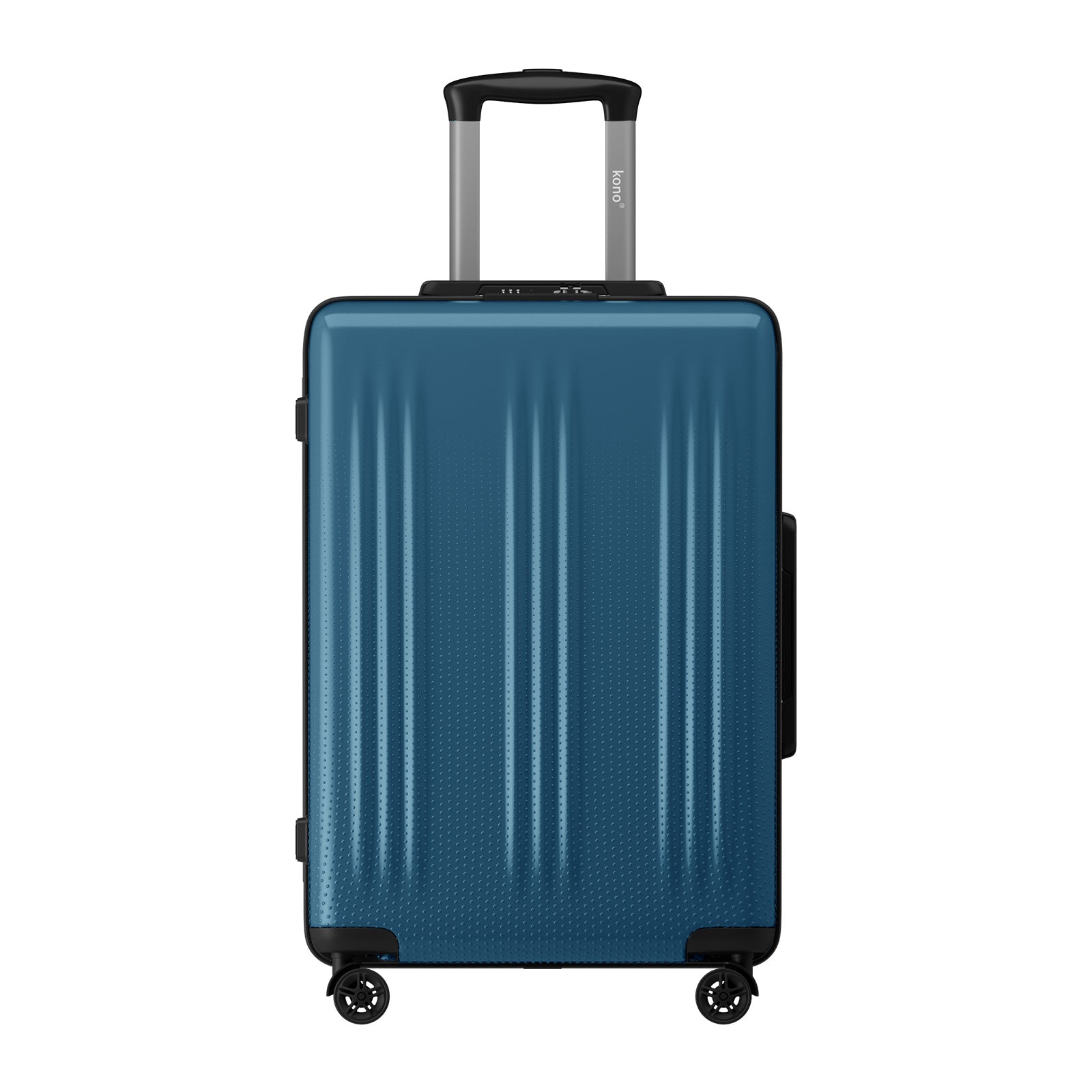 Kono Premium ABS+PC Hard Shell Cabin Suitcase with TSA Lock and Smooth 360° Silent Spinner Wheels (KSK2583) - Navy