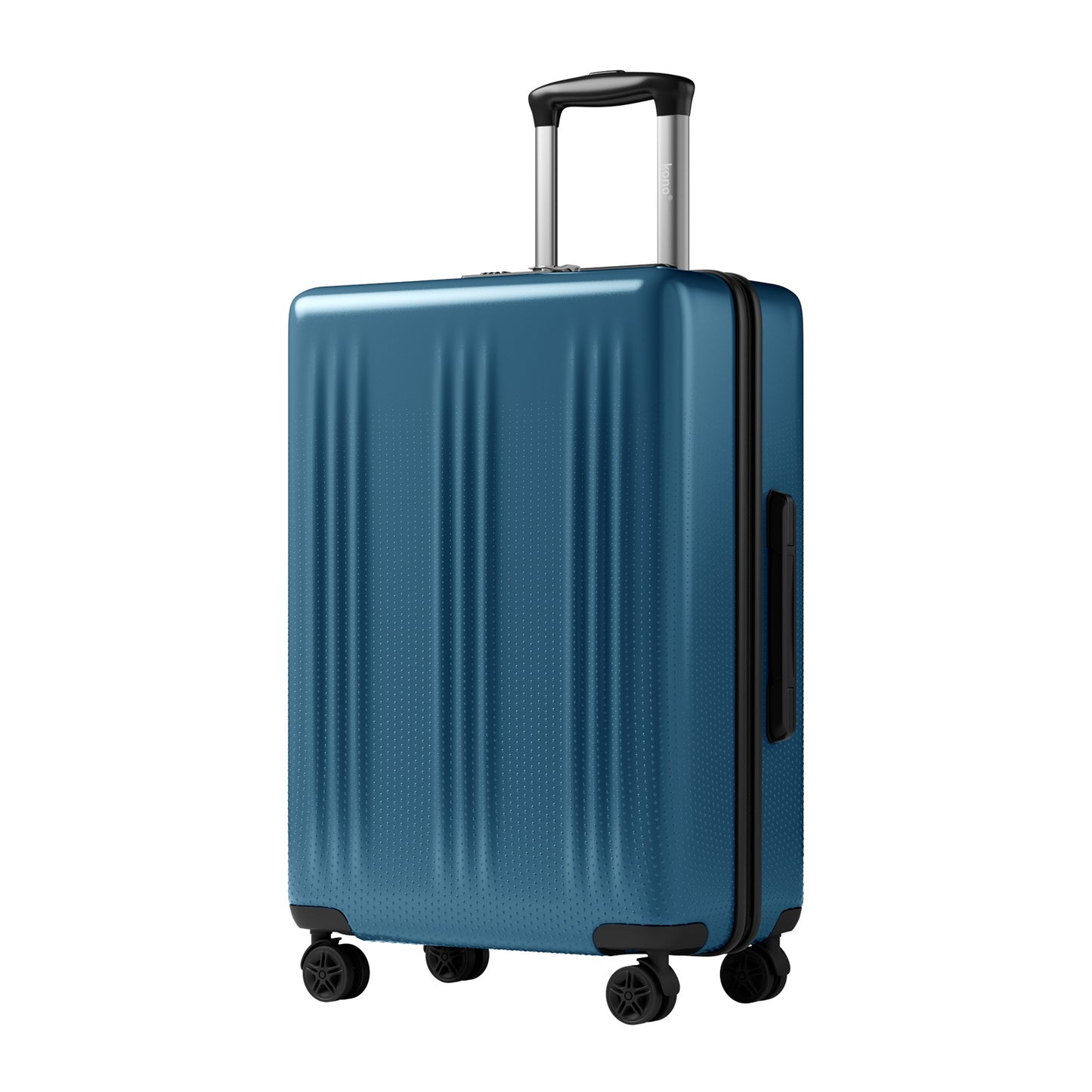 Kono Premium ABS+PC Hard Shell Cabin Suitcase with TSA Lock and Smooth 360° Silent Spinner Wheels (KSK2583) - Navy