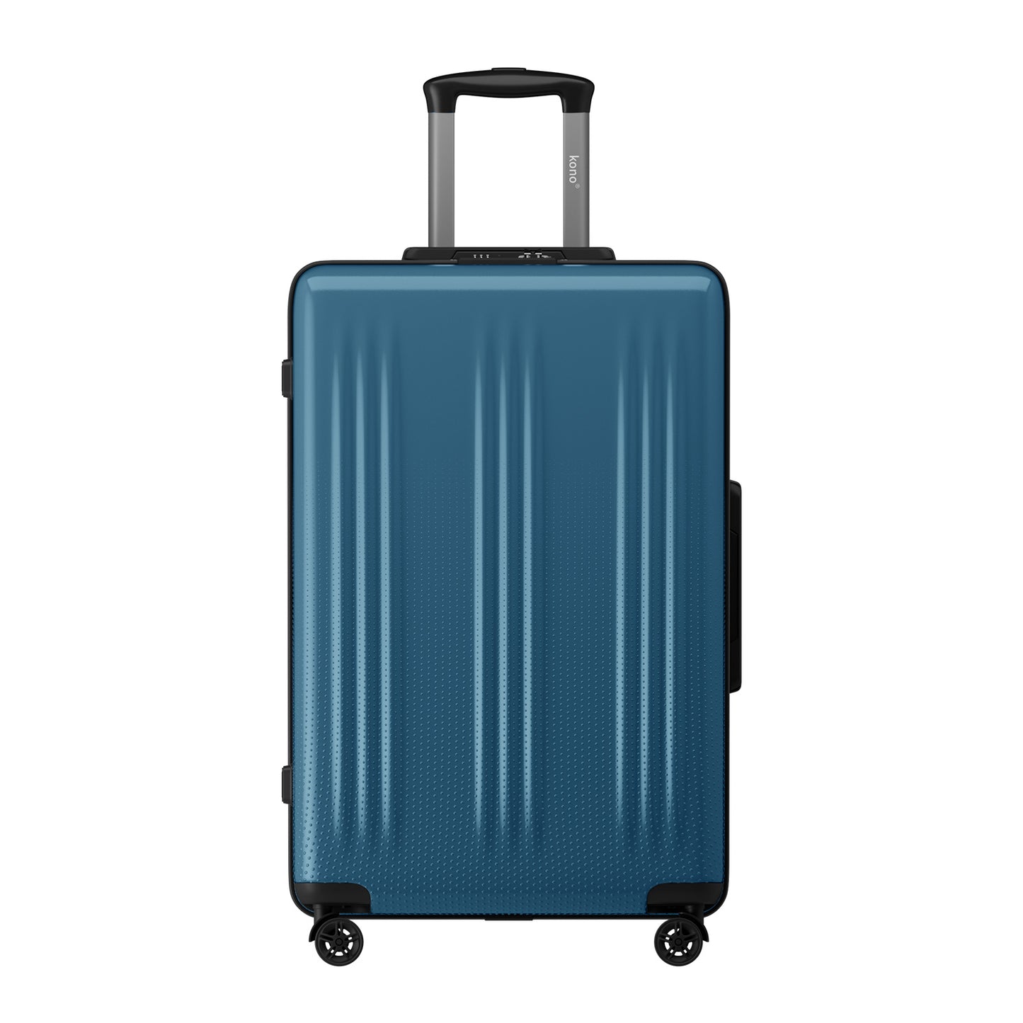 Kono Premium ABS+PC Hard Shell Cabin Suitcase with TSA Lock and Smooth 360° Silent Spinner Wheels (KSK2583) - Navy