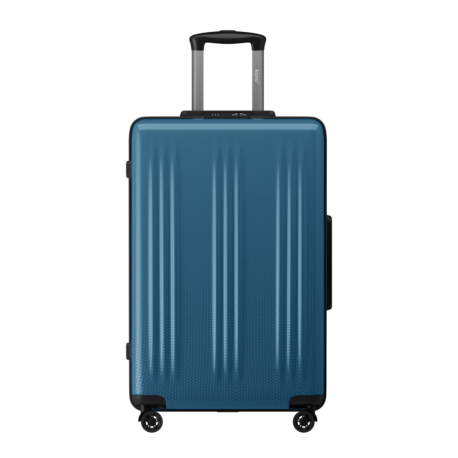 Kono Premium ABS+PC Hard Shell Cabin Suitcase with TSA Lock and Smooth 360° Silent Spinner Wheels (KSK2583) - Navy