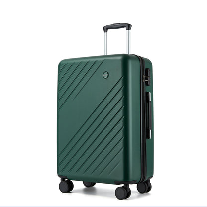 Kono ABS+PC Hard Shell 3 Piece Luggage Set (20/24/28 Inch) with Diagonal Strap, Silent Wheels & Complete Travel Solution (KSK2585) - Green