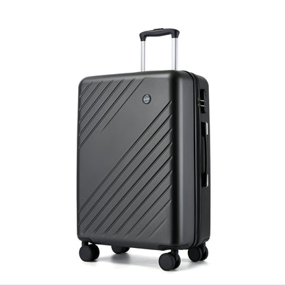 Kono ABS+PC Hard Shell 3 Piece Luggage Set (20/24/28 Inch) with Diagonal Strap, Silent Wheels & Complete Travel Solution (KSK2585) - Grey