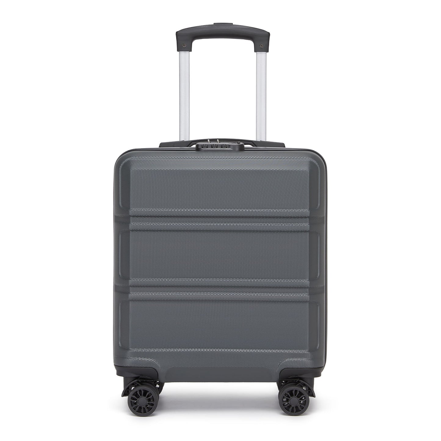 Kono ABS Hard Shell Under-Seat Cabin Suitcase with Spinner Wheels (KSK2596) - Grey