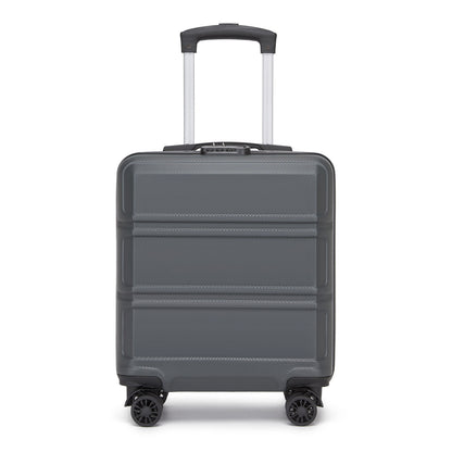 Kono ABS Hard Shell Under-Seat Cabin Suitcase with Spinner Wheels (KSK2596) - Grey