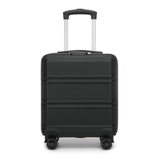 Kono ABS Hard Shell Under-Seat Cabin Suitcase with Spinner Wheels (KSK2596) - Black