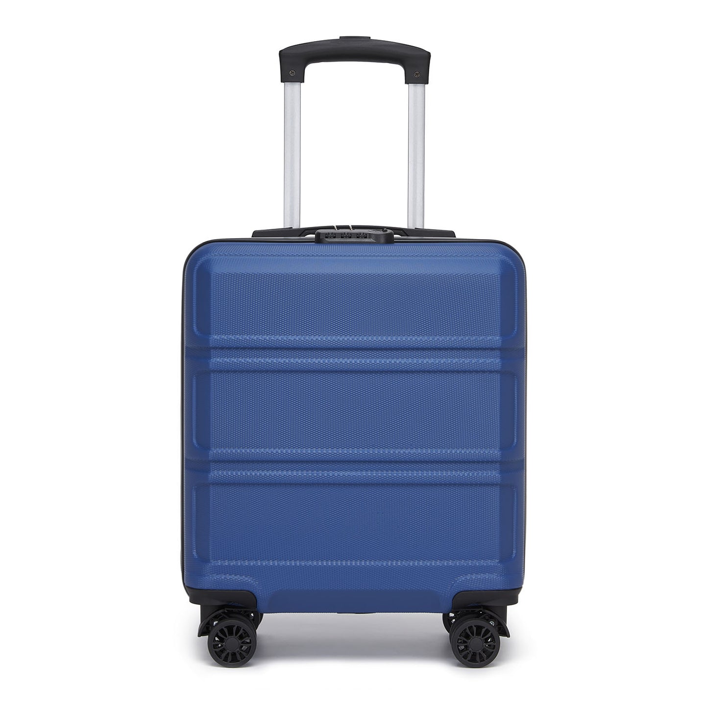 Kono ABS Hard Shell Under-Seat Cabin Suitcase with Spinner Wheels (KSK2596) - Navy