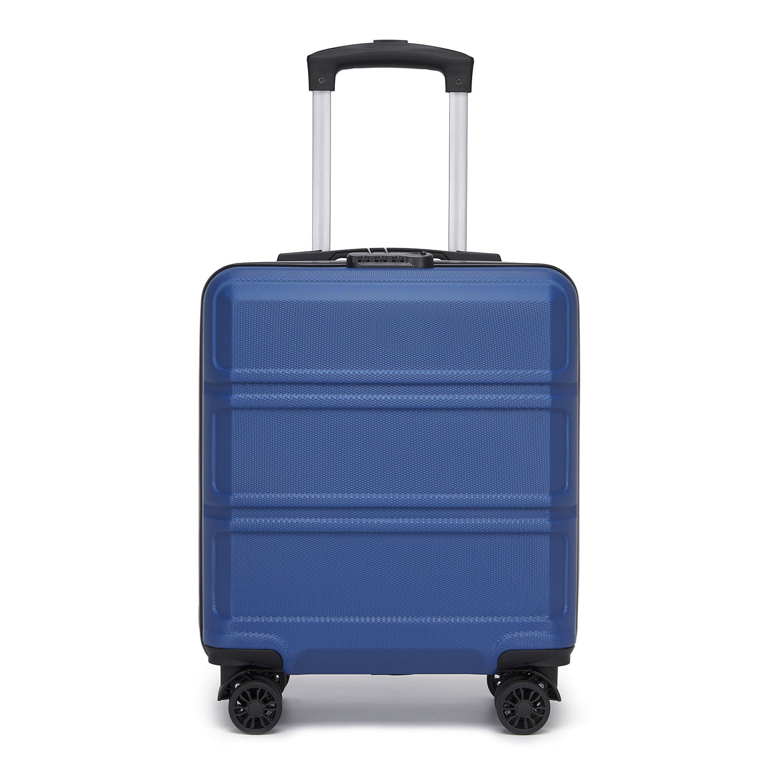 ABS Hard Shell Under-Seat Cabin Suitcase with Spinner Wheels – Navy