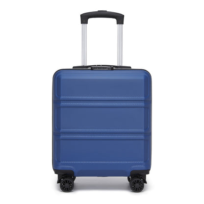 Kono ABS Hard Shell Under-Seat Cabin Suitcase with Spinner Wheels (KSK2596) - Navy