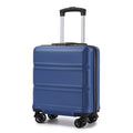 ABS Hard Shell Under-Seat Cabin Suitcase with Spinner Wheels – Navy