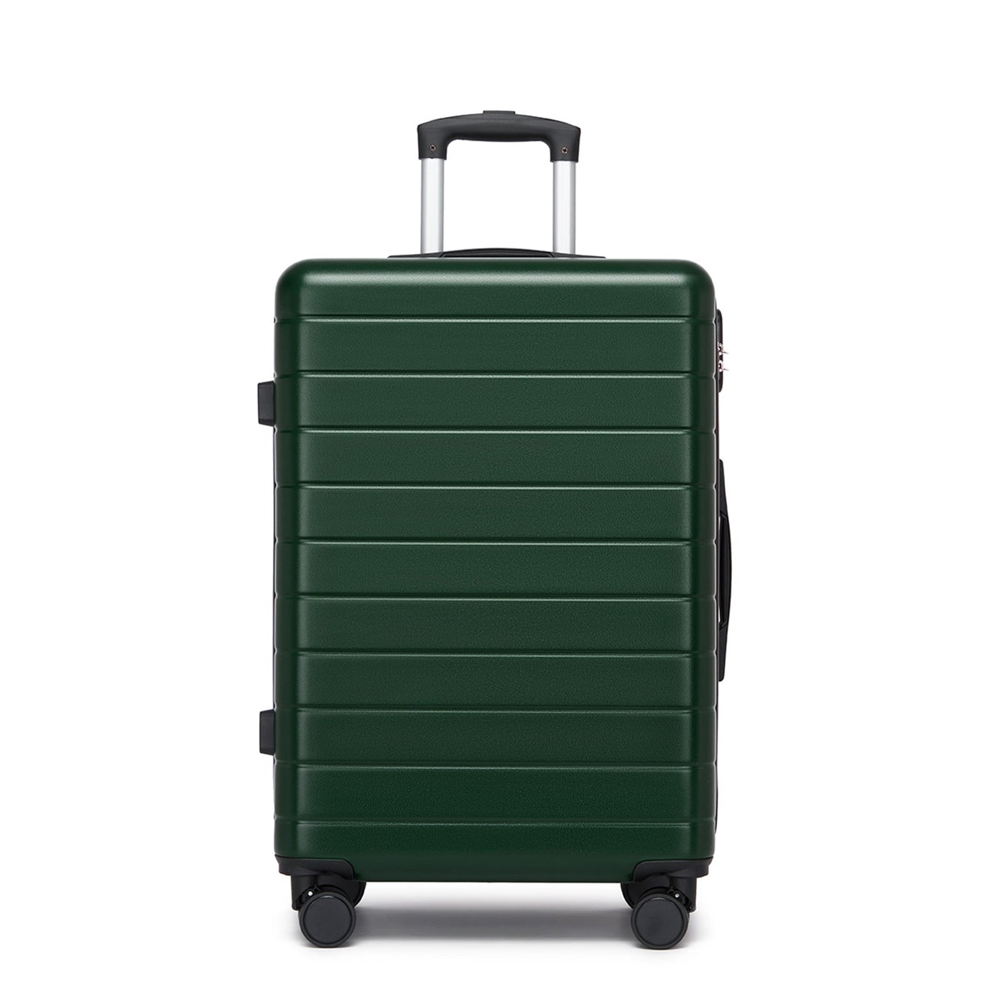 , Durable ABS Hard Shell Suitcase with 360 Silent Spinner Wheels & Secure Combination Lock (KSN2691) - Green