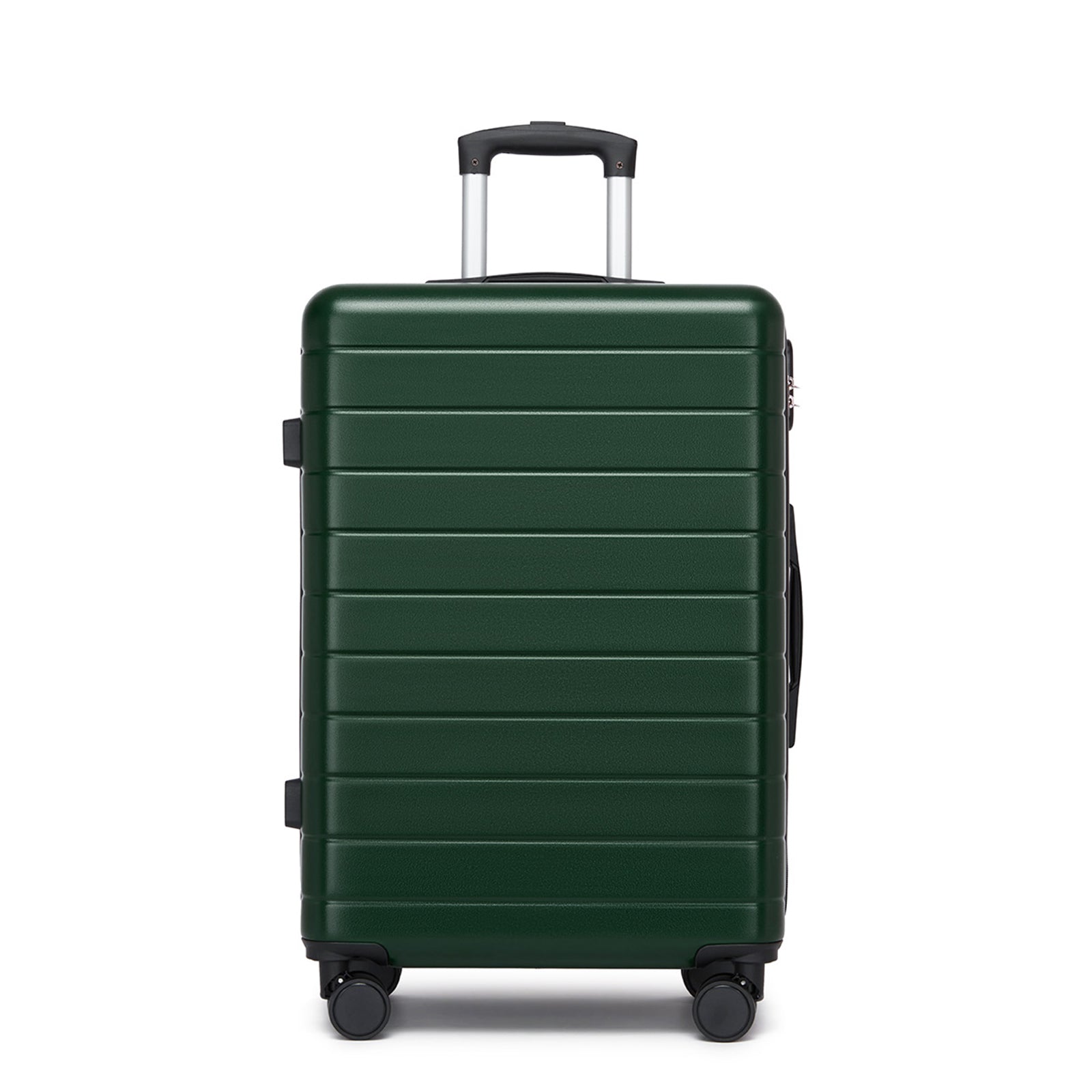 , Durable ABS Hard Shell Suitcase with 360 Silent Spinner Wheels & Secure Combination Lock (KSN2691) - Green
