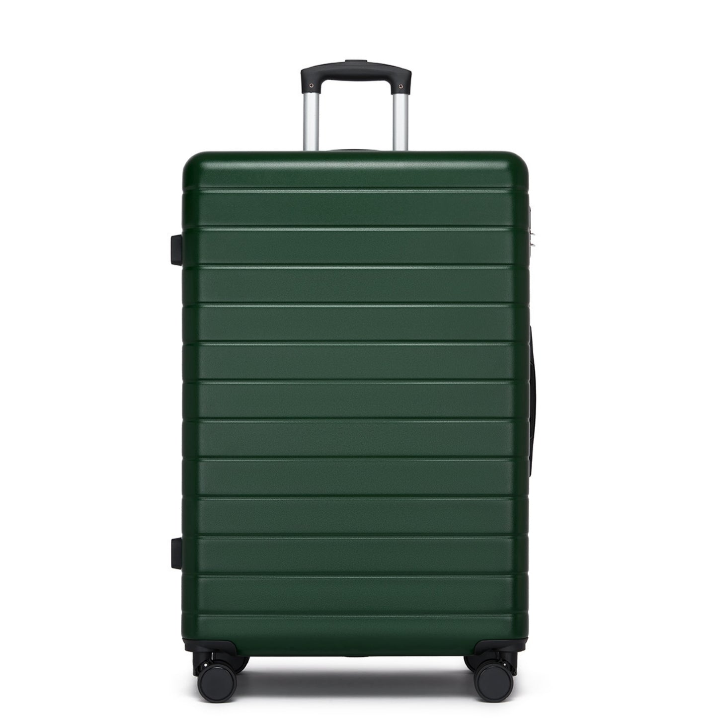 , Durable ABS Hard Shell Suitcase with 360 Silent Spinner Wheels & Secure Combination Lock (KSN2691) - Green