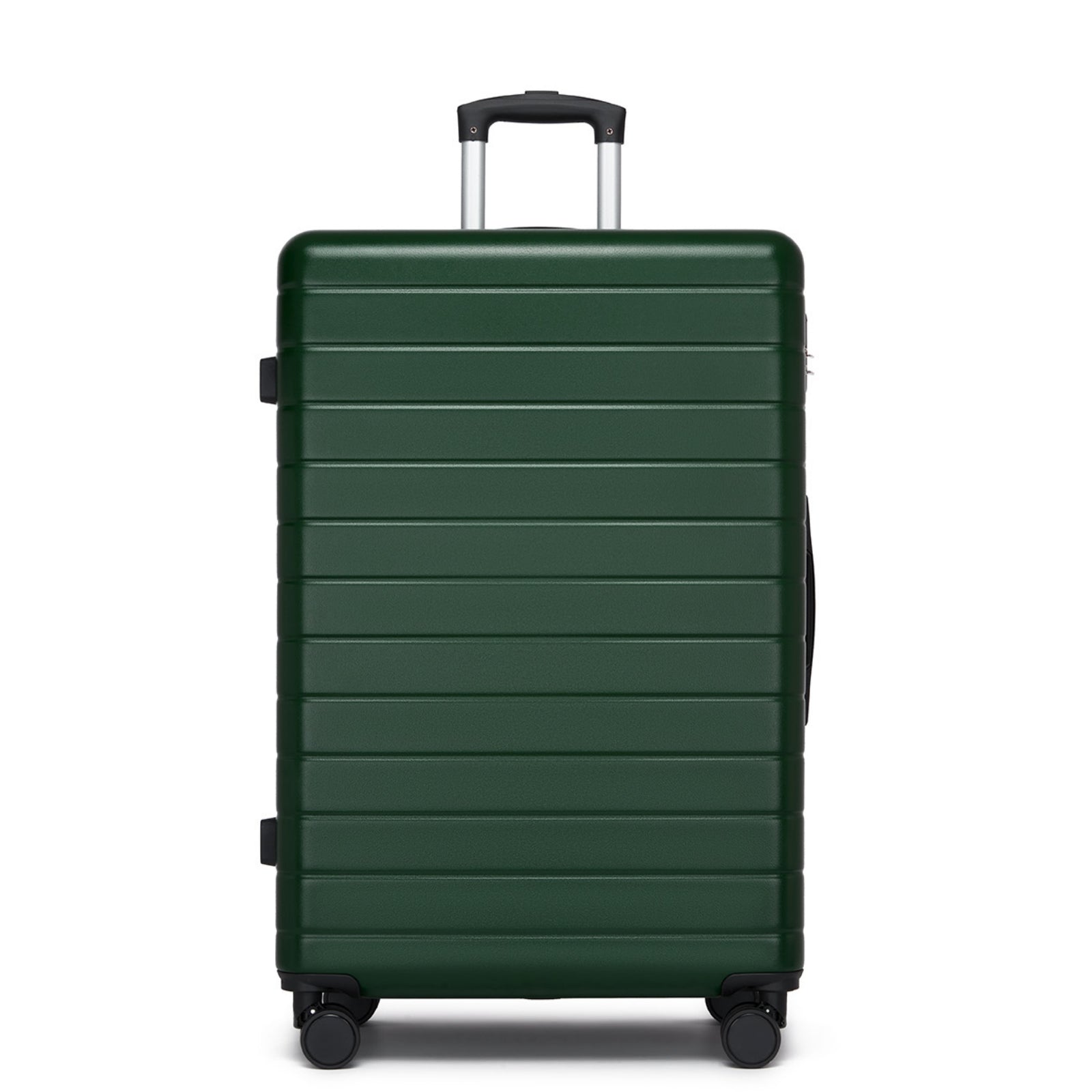 , Durable ABS Hard Shell Suitcase with 360 Silent Spinner Wheels & Secure Combination Lock (KSN2691) - Green