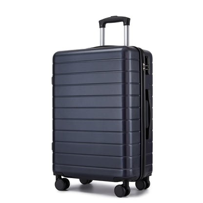 , Durable ABS Hard Shell Suitcase with 360 Silent Spinner Wheels & Secure Combination Lock (KSN2691) - Navy