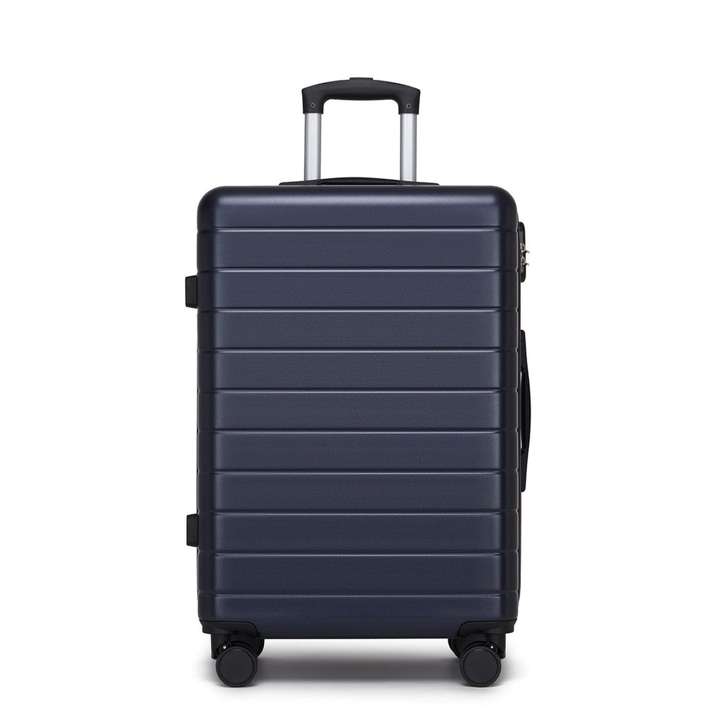 , Durable ABS Hard Shell Suitcase with 360 Silent Spinner Wheels & Secure Combination Lock (KSN2691) - Navy