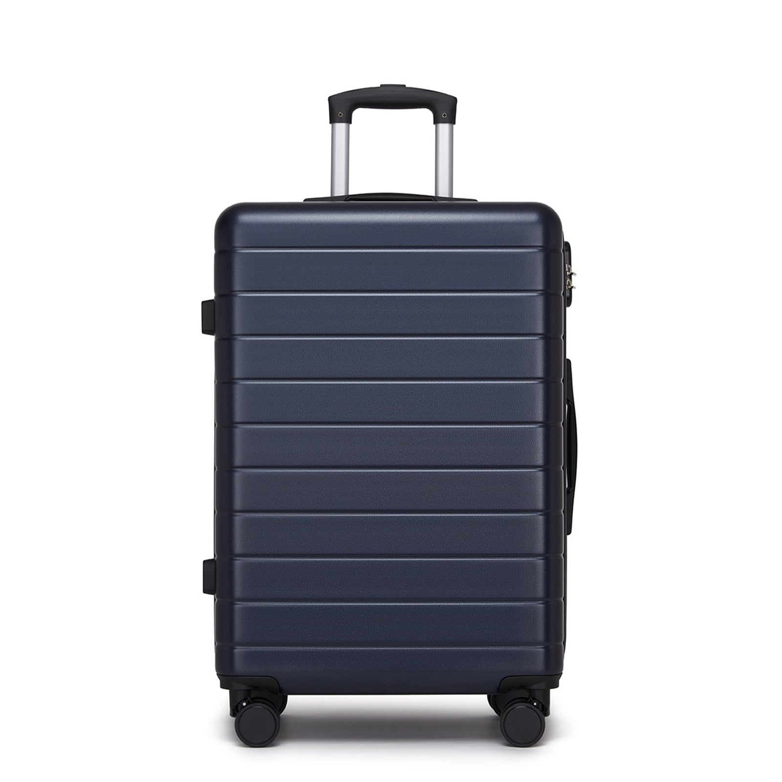 , Durable ABS Hard Shell Suitcase with 360 Silent Spinner Wheels & Secure Combination Lock (KSN2691) - Navy