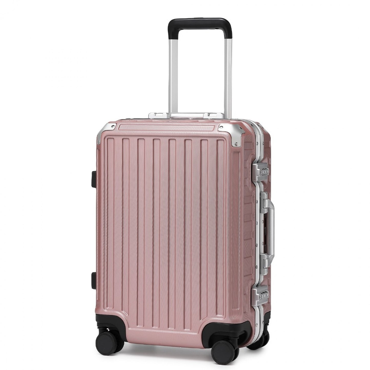 Supercase Durable PC Hardshell Aluminum Frame Suitcase With TSA Lock (KSS2481) - Nude