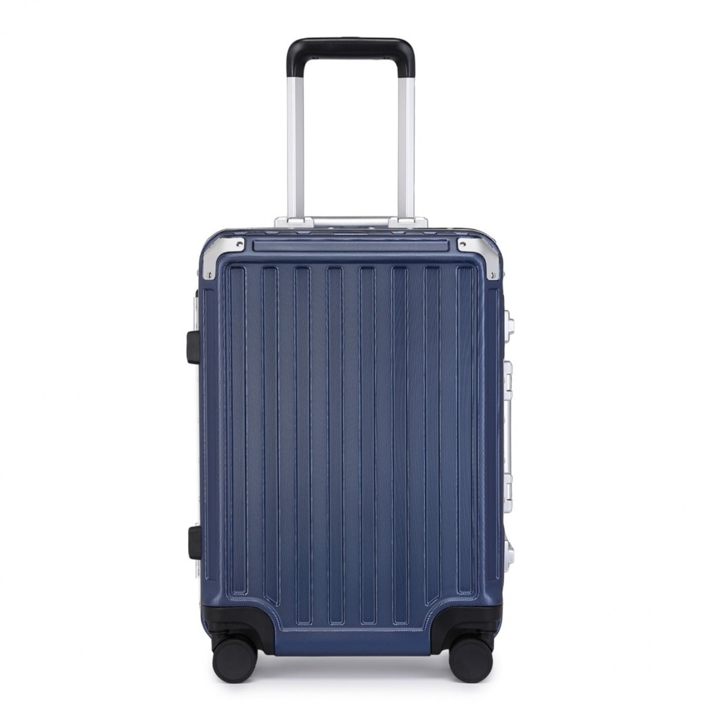 Supercase Durable PC Hardshell Aluminum Frame Suitcase With TSA Lock (KSS2481) - Navy