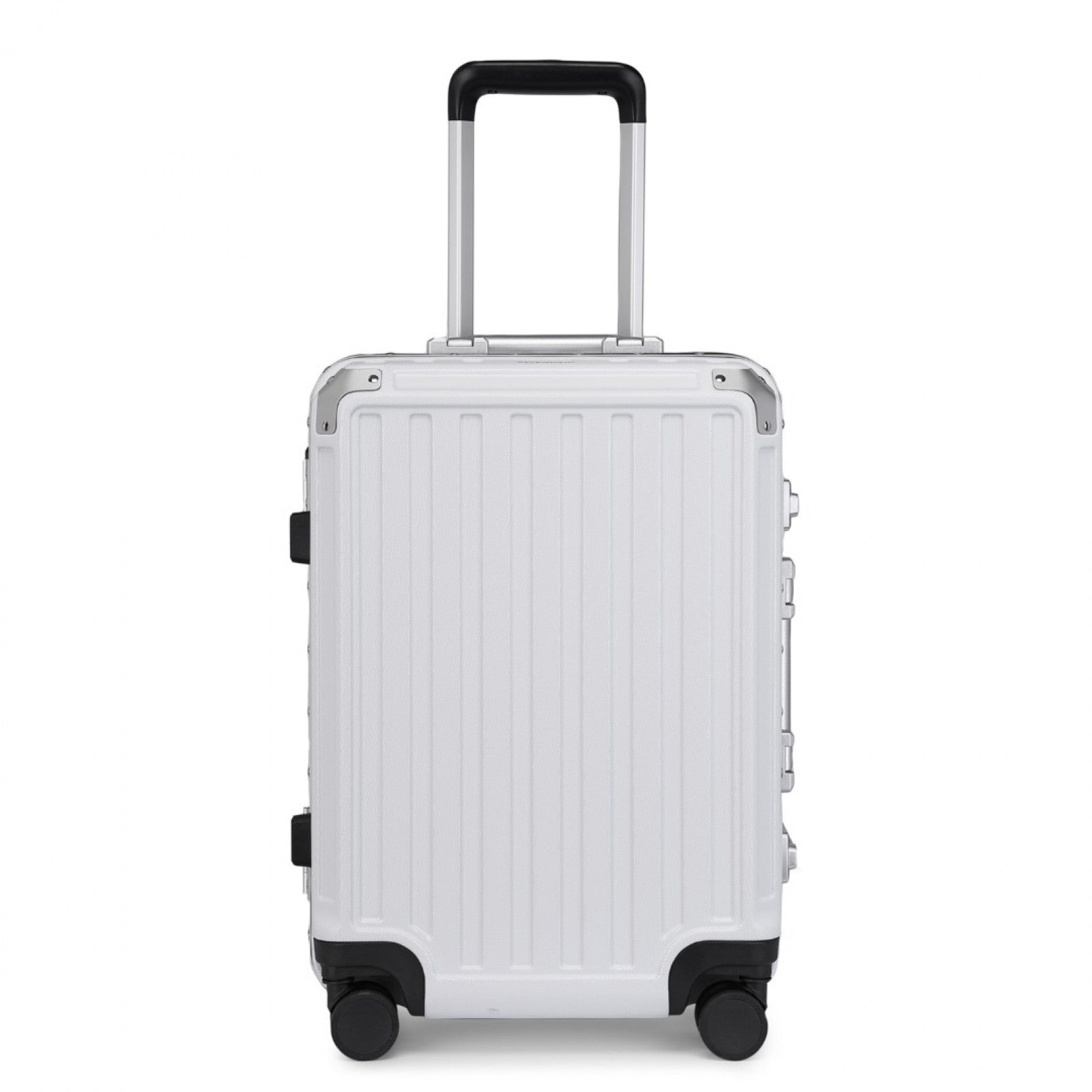 Supercase Durable PC Hardshell Aluminum Frame Suitcase With TSA Lock (KSS2481) - White
