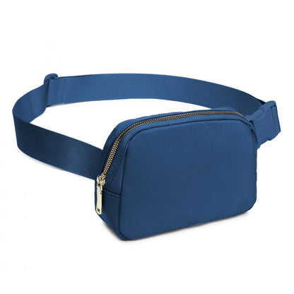 Miss Lulu Lightweight Stylish Water-Resistant Casual Bum Bag (L2337) - Navy