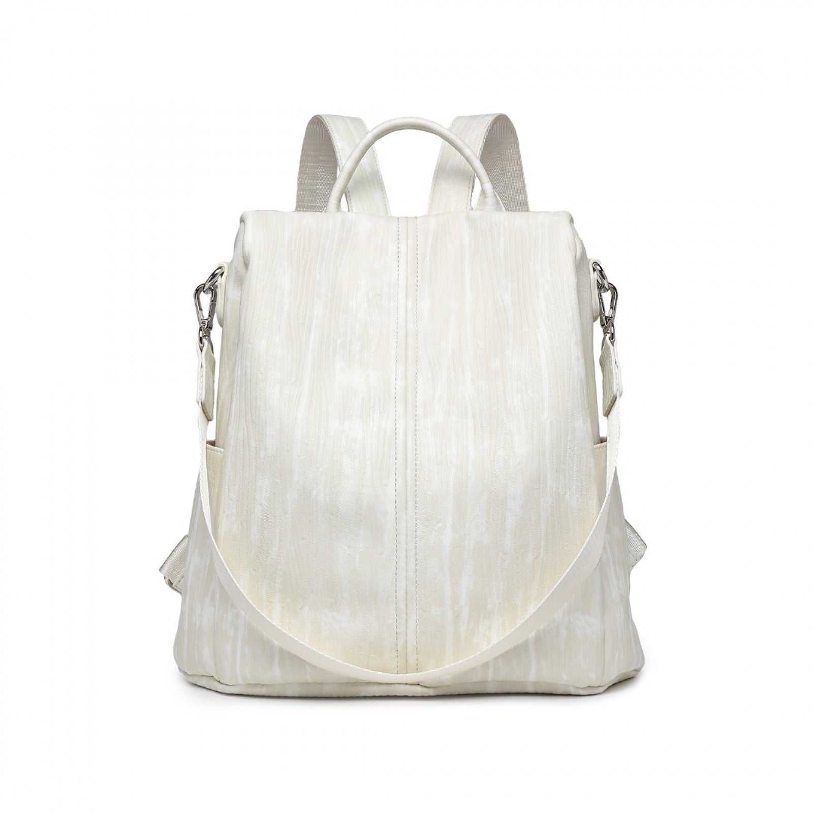 Miss Lulu Versatile Anti-Theft PU Leather Convertible Bag And Backpack (LG2333) - Beige