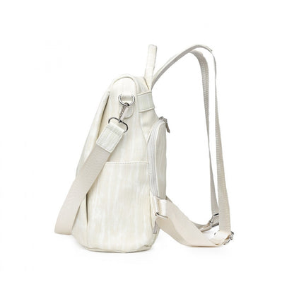 Miss Lulu Versatile Anti-Theft PU Leather Convertible Bag And Backpack (LG2333) - Beige