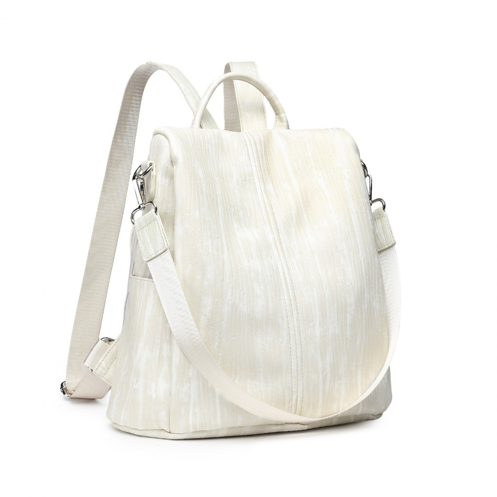 Miss Lulu Versatile Anti-Theft PU Leather Convertible Bag And Backpack (LG2333) - Beige
