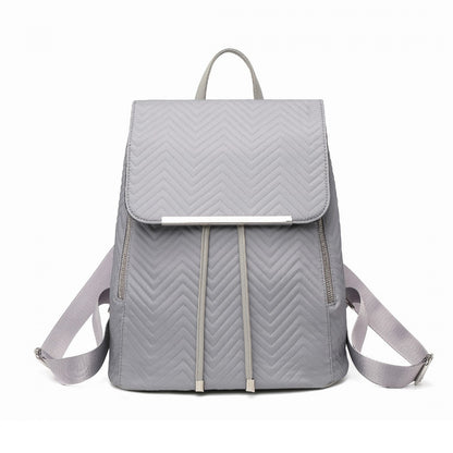 Miss Lulu Lightweight And Elegant Daily Backpack (LH2358) - Grey