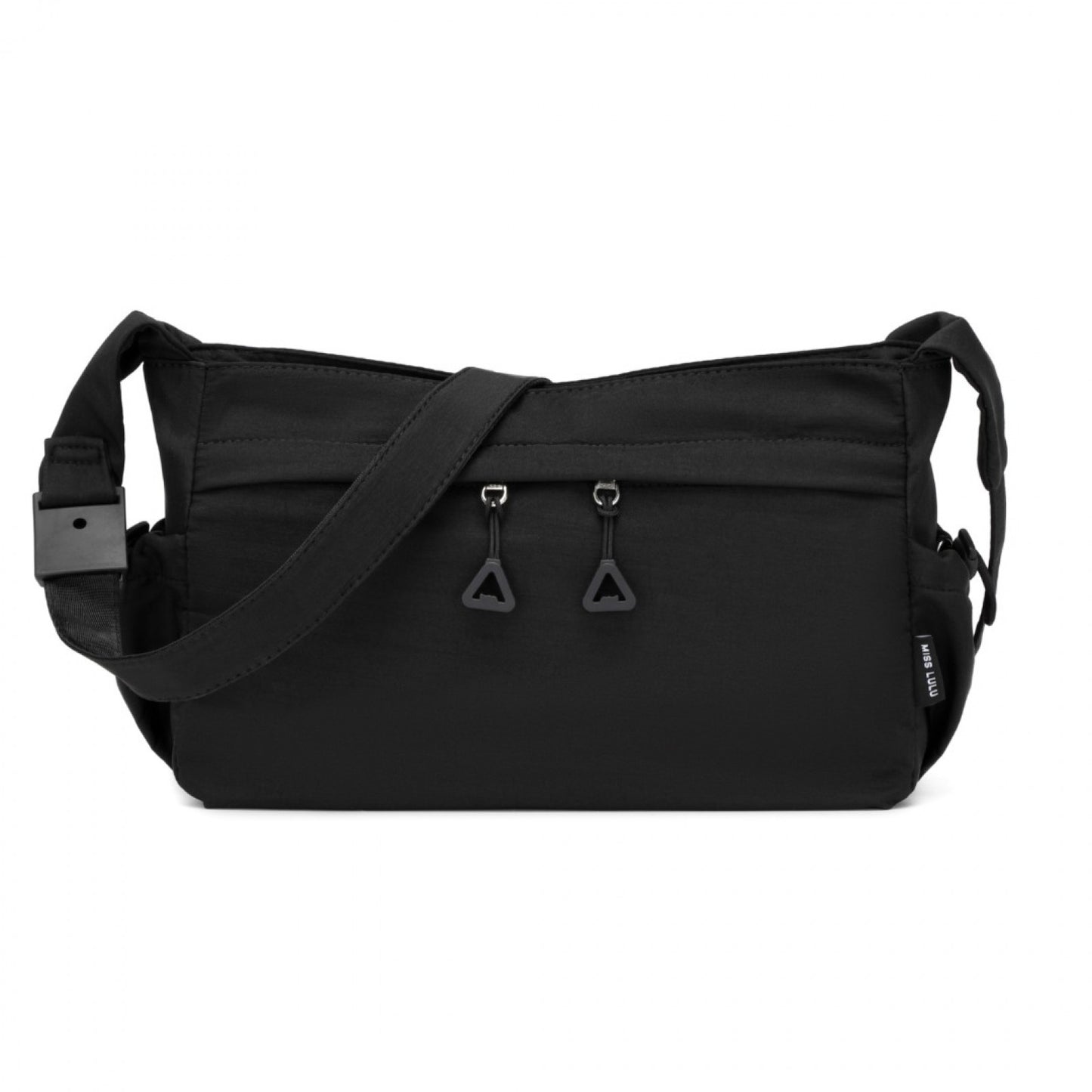 Miss Lulu Ultra-Light Water-Resistant Urban Casual Commuter Crossbody Bag (MSM2424) - Black