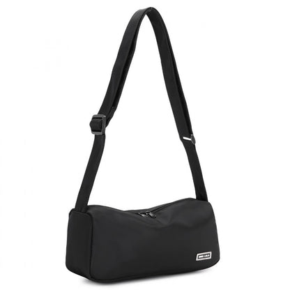 Miss Lulu Vintage Chic Lightweight Water-Resistant Crossbody Bag (MSM2425) - Black