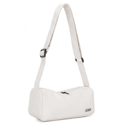 Miss Lulu Vintage Chic Lightweight Water-Resistant Crossbody Bag (MSM2425) - Beige