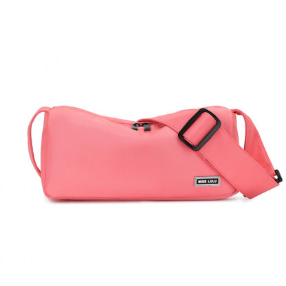 Miss Lulu Vintage Chic Lightweight Water-Resistant Crossbody Bag (MSM2425) - Pink