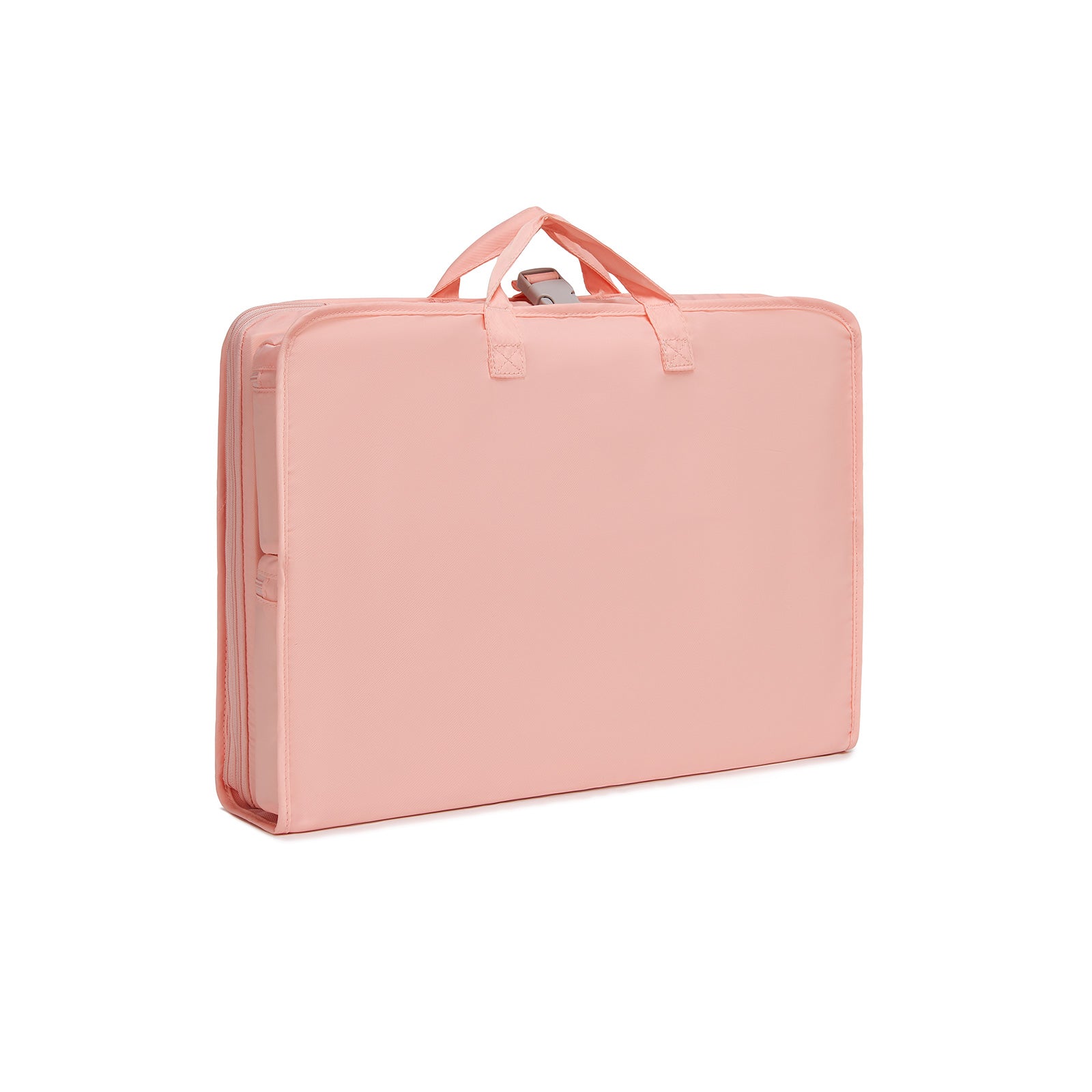 Kono 6-in-1 Hanging Travel Organiser Bag, Portable Foldable Packing Cubes Set with Trolley Sleeve (POK2523) - Pink