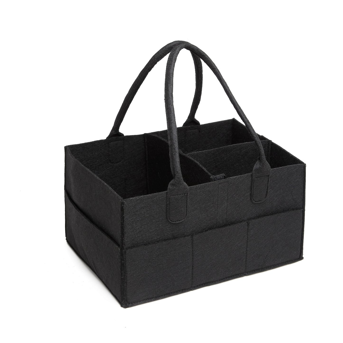 Kono Felt Caddy Organiser With Storage (S2049) - Black