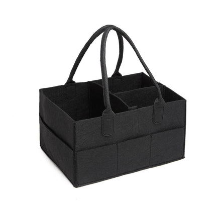 Kono Felt Caddy Organiser With Storage (S2049) - Black